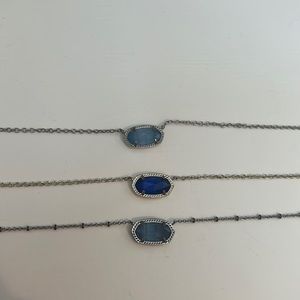 Kendra Scott, two silver, one gold